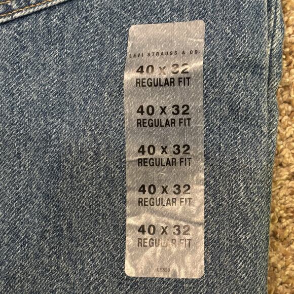 Vintage Levi's 505 Regular Fit Straight Leg 40x32 NOS Red Tab Medium Blue NWT - Picture 8 of 11